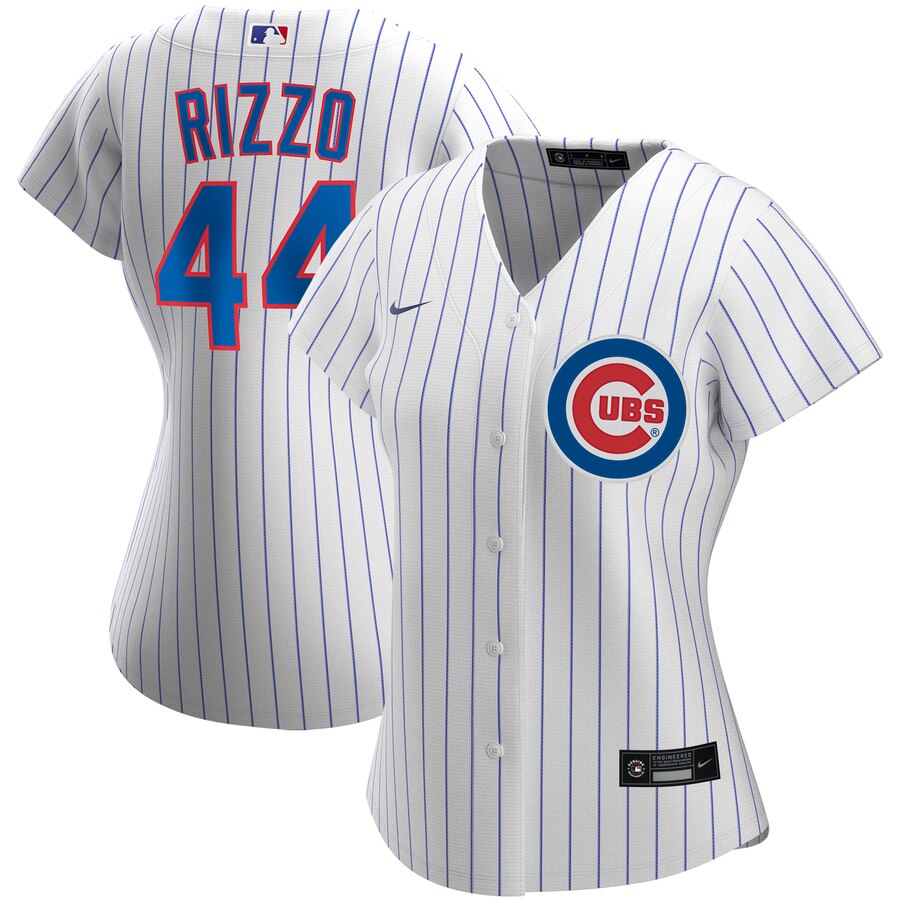 Chicago Cubs #44 Anthony Rizzo Nike Women's Home 2020 MLB Player Jersey White